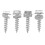 4pcs Aluminum Valley Gutter Splash Guards - 17oz 13