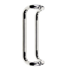 Heavy Duty Stainless Steel Glass Door Handle Round Tube Pull for Home Office Bathroom, 5 Sizes