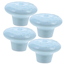 10pcs Blue Ceramic Drawer Knobs Decorative Round Cabinet Handles Durable Chic Design for Dressers