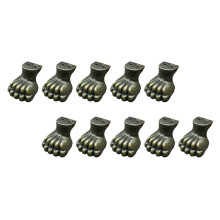10pcs Vintage Wooden Box Feet with Corner Protectors, Durable Furniture Support for Jewelry Boxes
