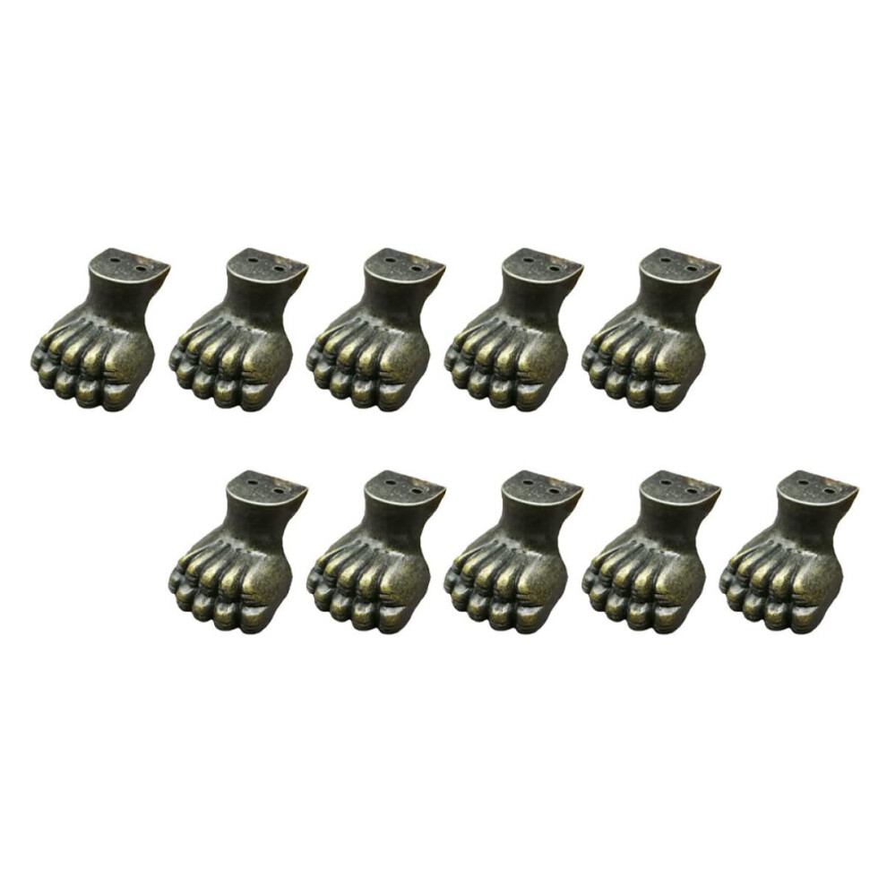 10Pcs Vintage Wooden Box Feet With Corner Protectors, Durable Furniture Support For Jewelry Boxes 9771547856122