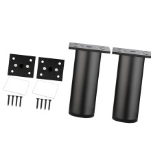Teleskopisch verstellbarer Bettbalken,-10 cm sandschwarz