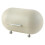 Durable Metal And Plastic Bread Holder With Elevated Feet-White 1