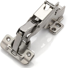 2Pcs 165 Degree Soft Close Cabinet Hinges for Kitchen Cabinets, Nickel Plated Full Overlay Durable Set