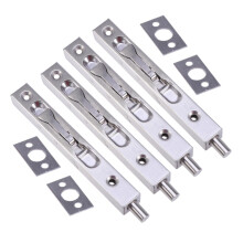 4Pcs Stainless Steel Concealed Door Latch Bolt Heavy Duty Security Lock for Home and Office Use