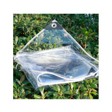 Clear PVC Tarpaulin Waterproof Plastic Sheet Heavy Duty Vinyl Tarp for Balcony Garden Patio Cover