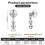 Polished Nickel Cabinet Knobs 2 Pack, Solid Brass Drawer Pulls for Modern Kitchen and Dresser 4