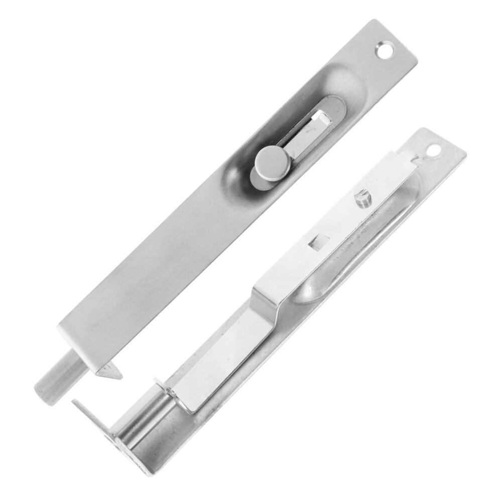 Stainless Steel Flush Bolt Latch For Double Doors, Concealed Slide Lock With Secure Heavy Duty Design 9771547856368