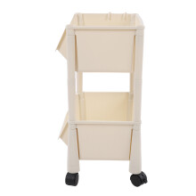 2-Tier Compact Rolling Storage Organizer, Large