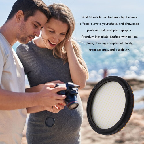 Gold Streak Filter 77mm with Case Light Flare 1
