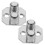 2pcs Heavy Duty Barn Door Floor Guide, Smooth Glide and Precise Alignment, Easy Installation 1