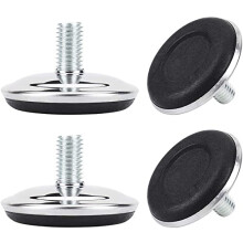 M10 Adjustable Leveling Feet 4 Pack, Heavy Duty Furniture Leveling Leg Pads for Table and Chair, Stable Support and Floor Protection Design
