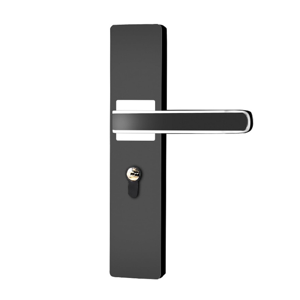 Modern Black Silent Bedroom Door Lock With Keyed Privacy Security For Wooden Interior Doors 9073542000082
