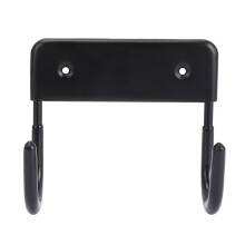 Ironing Board Holder Wall Mount Matte Black, Space Saving Metal Hook for Laundry Room Storage