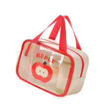 Cartoon-Make-up-Tasche, wasserdichter Kosmetik-Organizer,-Rot m