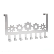 Stainless Steel Over the Door Hook Rack NoDrill Durable Metal Organizer for Coats Hats Home Office
