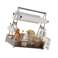Large 4 Layer Barbecue Equipment Storage With 2 Paper-Silver