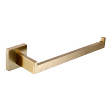 Brushed Gold Bathroom Hardware Set Stainless Steel Towel Rack and Toilet Paper Holder Wall Mounted