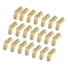 Copper Spring Hinges 50Pcs for Jewelry Boxes, Automatic Self Closing Hinges with Screws, Durable Copper Build