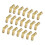 Copper Spring Hinges 50Pcs for Jewelry Boxes, Automatic Self Closing Hinges with Screws, Durable Copper Build 1