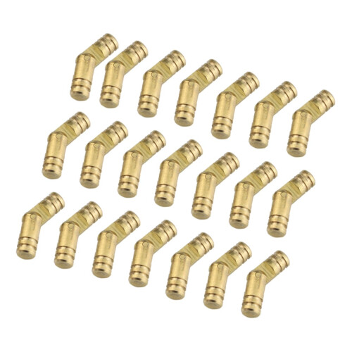 Copper Spring Hinges 50Pcs for Jewelry Boxes, Automatic Self Closing Hinges with Screws, Durable Copper Build