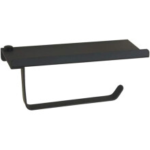 Stainless Steel Toilet Paper Holder with Phone Shelf, 2 in 1 Storage Rack, Waterproof and Easy Clean Design