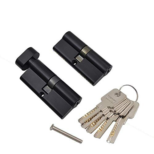 70mm Brass Cylinder Door Lock SingleSided Key Access for Home Security Durable Brass Construction 1