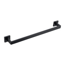 Matte Black Towel Bar 16 Inch Wall Mounted Stainless Steel Towel Rack Heavy Duty Rust Resistant Bathroom Holder
