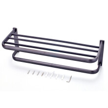Vintage Bronze Towel Bar Set of Four, Durable Copper Construction Bathroom Towel Rack Wall Mounted