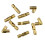 Copper Spring Hinges 50Pcs for Jewelry Boxes, Automatic Self Closing Hinges with Screws, Durable Copper Build 4