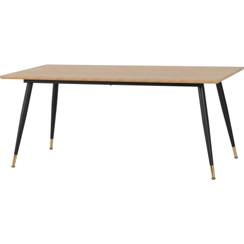 Seconique Hamilton Large Dining Table Medium Oak /Black