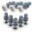 8pcs Shower Door Rollers for Glass Sliding Doors, Smooth Sliding Motion, Durable Easy Installation Set 1