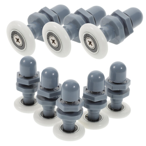 8pcs Shower Door Rollers for Glass Sliding Doors, Smooth Sliding Motion, Durable Easy Installation Set