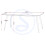 Seconique Hamilton Large Dining Table Medium Oak /Black 7
