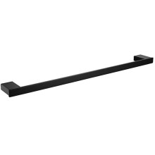 Stainless Steel Towel Rack 60cm Matte Black Wall Mounted Bathroom Towel Bar Rust Resistant Modern Style
