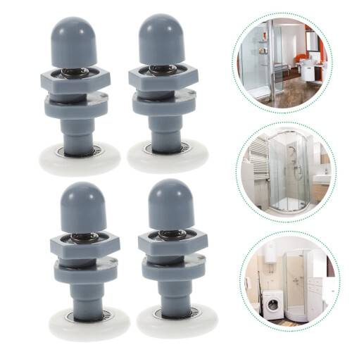 8pcs Shower Door Rollers for Glass Sliding Doors, Smooth Sliding Motion, Durable Easy Installation Set 2
