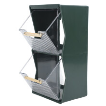 Tea Bag Storage Case Big Capacity Coffee & Capsule Organizer Green