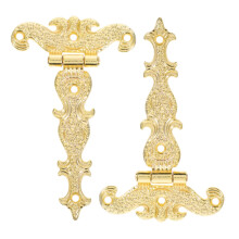 2pcs Vintage Cabinet Hinges, Small Spring Loaded Hinges for Jewelry Boxes, Smooth Quiet Closing