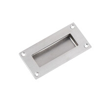 Recessed Sliding Door Handle 304 Stainless Steel Concealed Pull for Cabinets Closets and Drawers 1 Pack