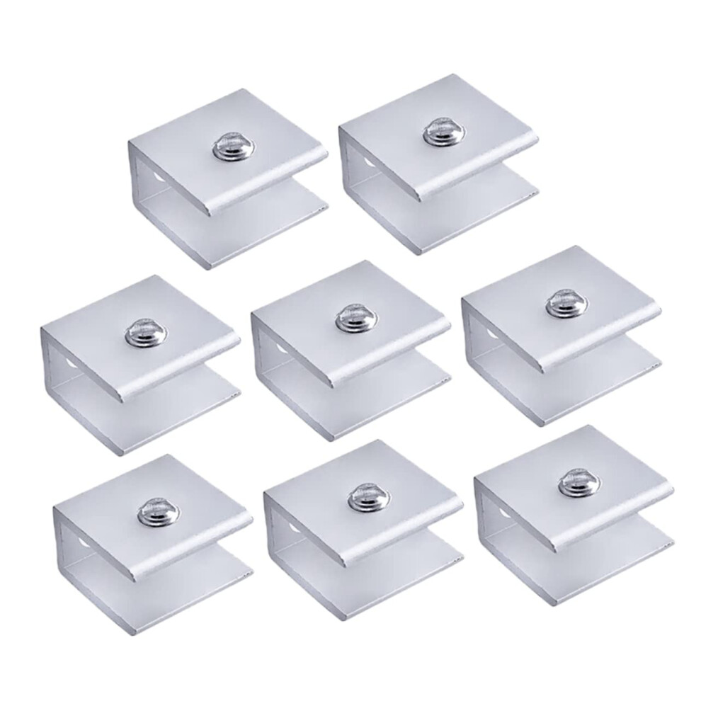 8Pcs Square Adjustable Glass Shelf Brackets, Secure Glass Support, Easy Installation For Cabinets And Furniture 9351714480840