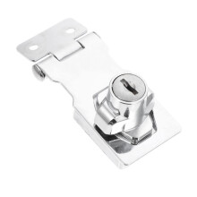 Heavy Duty Keyed Hasp Lock for Cabinets Doors and Boxes Durable Stainless Steel Security Latch