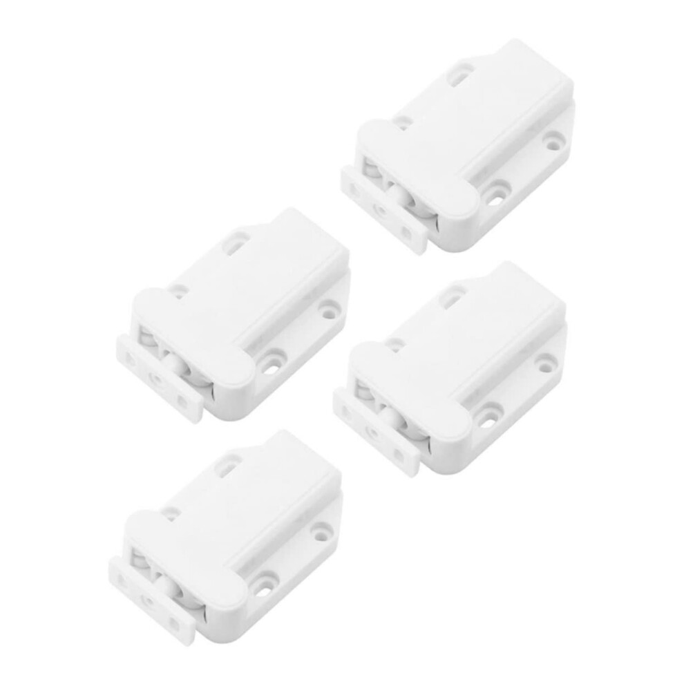 4Pcs Push To Open Cabinet Door Latch, Durable Spring Catch For Kitchen Cupboards Furniture 9771547857242