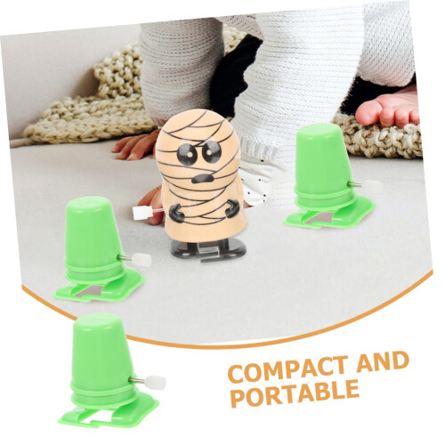 5pcs Clockwork Wind Up Mechanism for DIY Robot Toys, Battery Replacement Motor for Craft Projects 2
