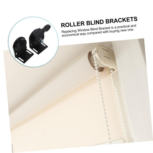 Roller Blind Brackets Set Easy Installation Durable Construction Universal Support for Indoor Outdoor Roller Shade Mounting 2