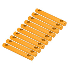 Aluminium Alloy Tensioners for Tent Lines 10 Pack Dual Holes Gold Finish