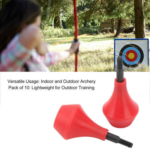 10PCS Archery Arrow Head 2.5x5.2 cm Red 150 g 1