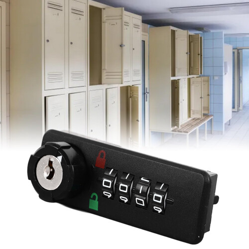 4 Digit Mechanical Combination Drawer Lock with Keyless Security and Durable ABS for File Cabinet Home Office 2