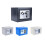 Digital Safe Box with Keypad Access and Hidden Override Lock, Solid Steel Wall Mount, Blue 8.9'x6.5'x6.5' 2