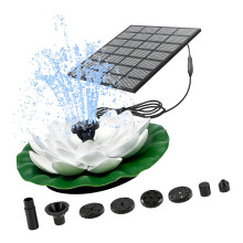 Decorative Sun Energy Water Display For Small Pools-White