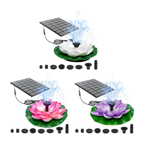 Decorative Sun Energy Water Display For Small Pools-White 1